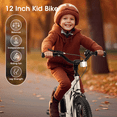 Naipo Boys' and Girls' 12" Training Wheel Bicycle Gray - NAIPO