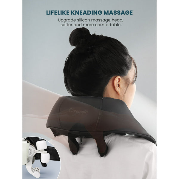Naipo Cordless Shiatsu Neck Massager with Heat, Portable 6D Kneading Shoulder Massager for Pain Relief, Gifts for Mom Dad - NAIPO