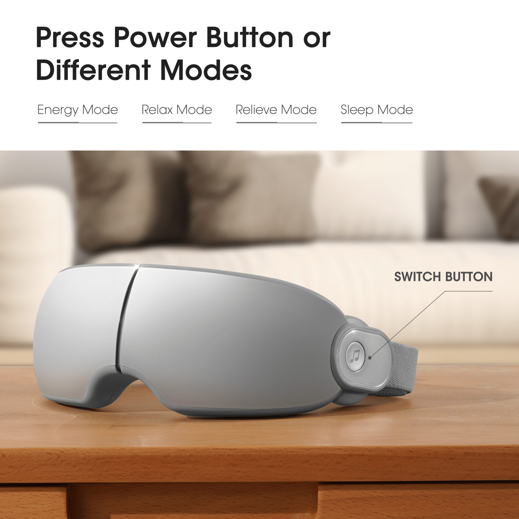 Naipo Electric Eye Massager with Music Mode - NAIPO