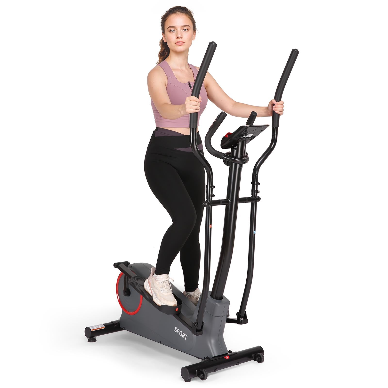 Naipo Elliptical Machine with 8 Resistance Levels 2 Handle Modes Elliptical for Home Fitness Beginners Lose Weight - NAIPO