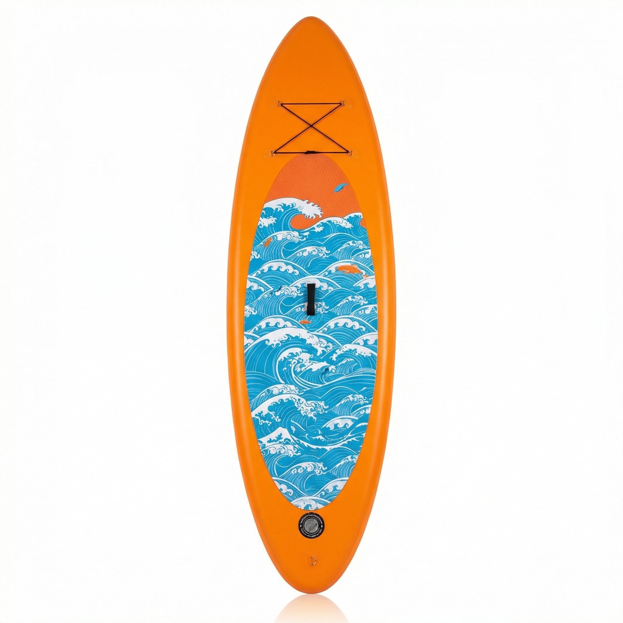 Naipo Inflatable Paddle Board 10ft Surf Orange Stand Up Paddle Board Full SUP Accessories 6in Thick 330 lbs Capacity for All Skill Levels - NAIPO