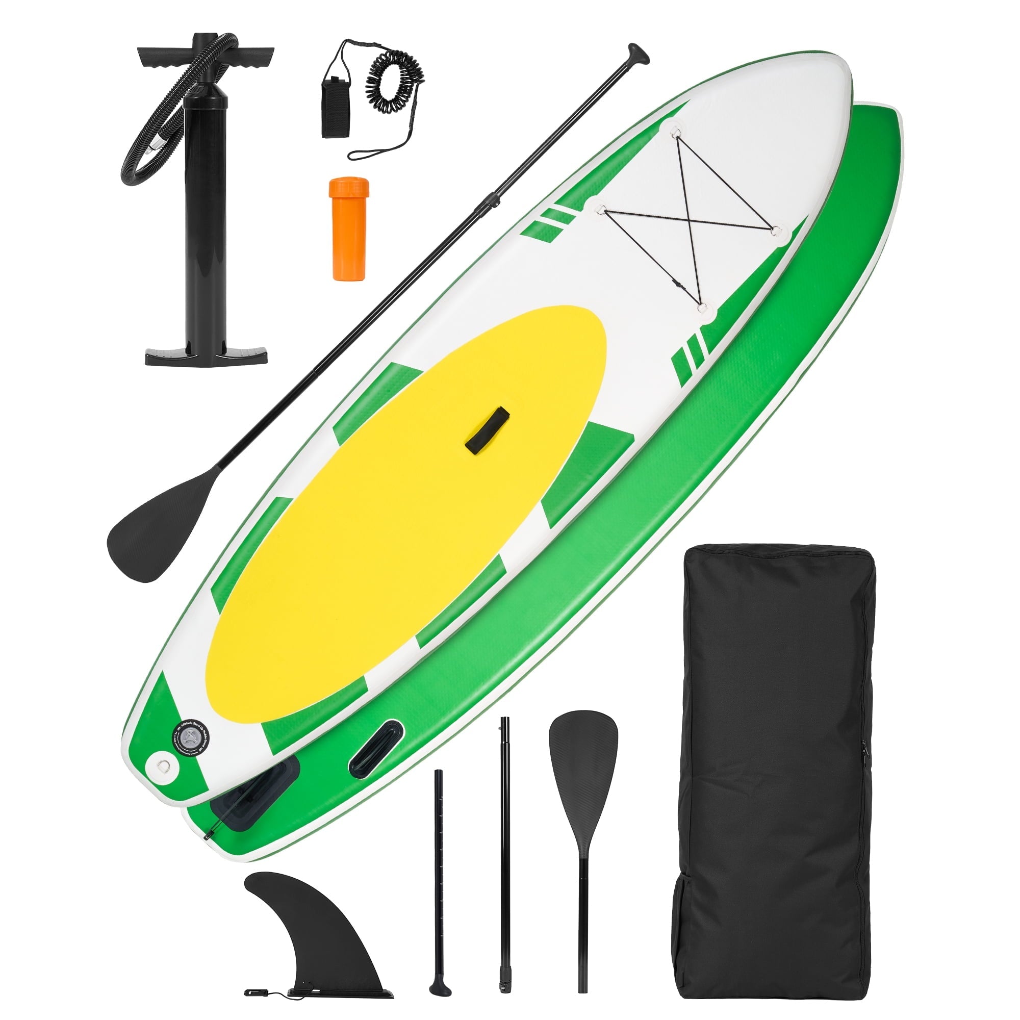 Naipo Inflatable Stand Up Paddle Board 10FT Paddle Board with Fast Pumping Carry Bag Versatile for Most Users Avocado Green