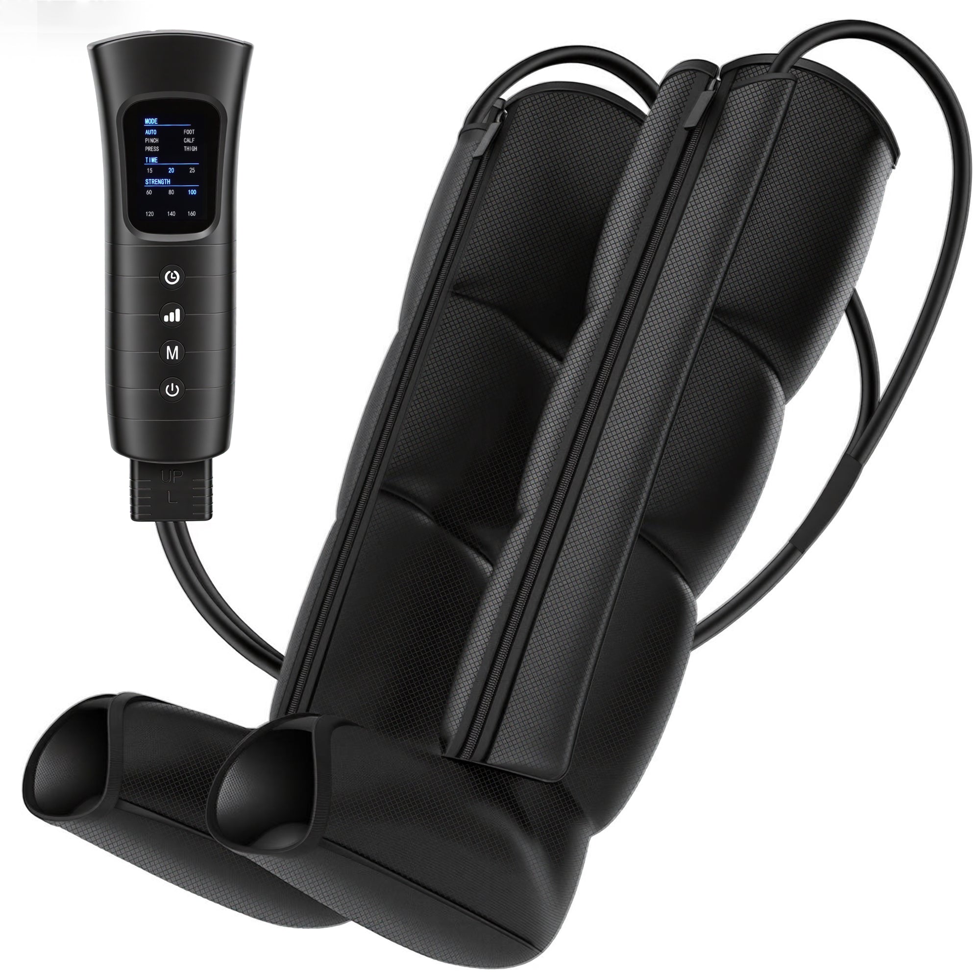Naipo Leg Massager for Circulation and Pain Relief, Air Compression Foot Calf Thigh Massager with 6 Modes, Help for Muscle Relaxation, Gift for Mom Dad - NAIPO