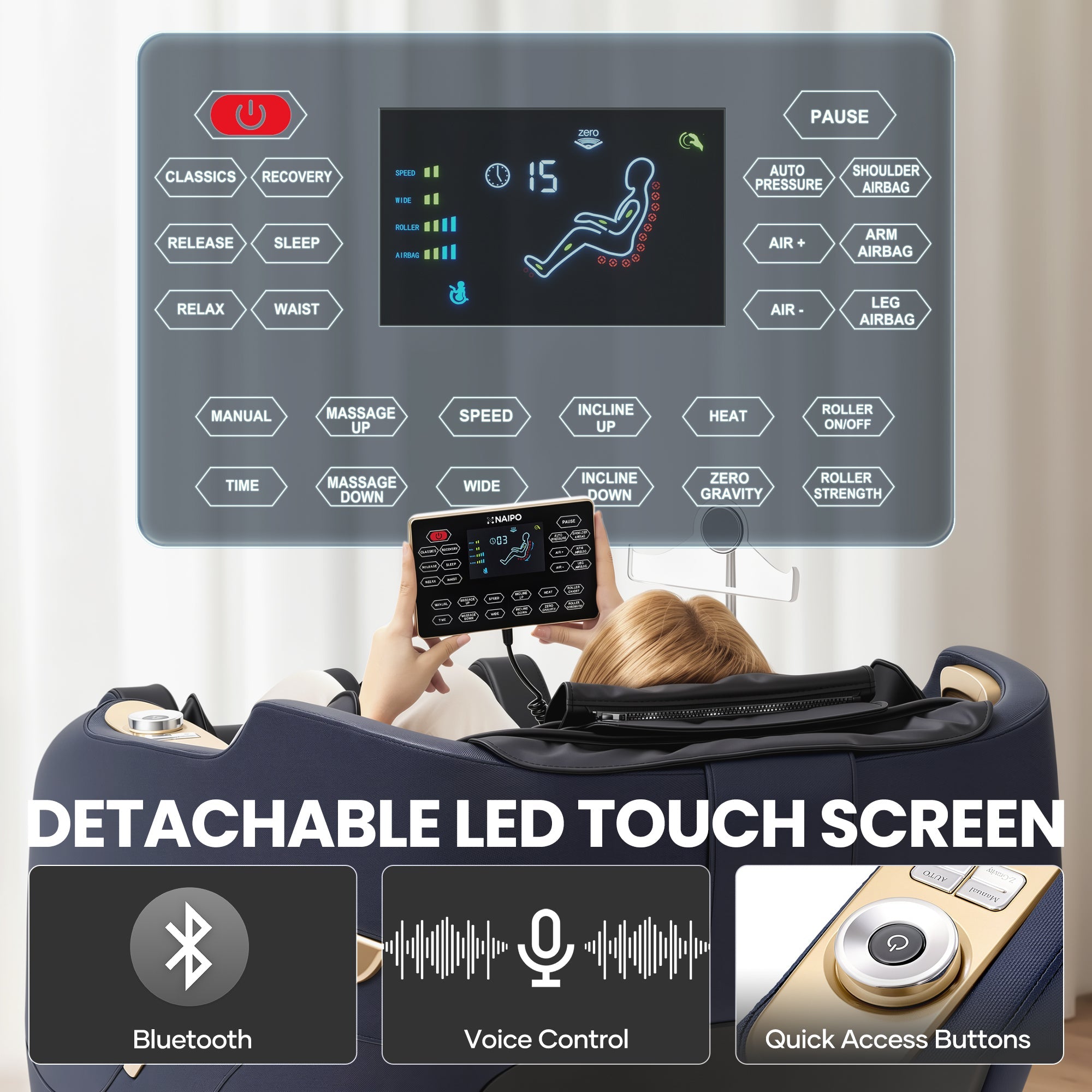 NAIPO MGC - 804B Smart Massage Chair - NAIPO