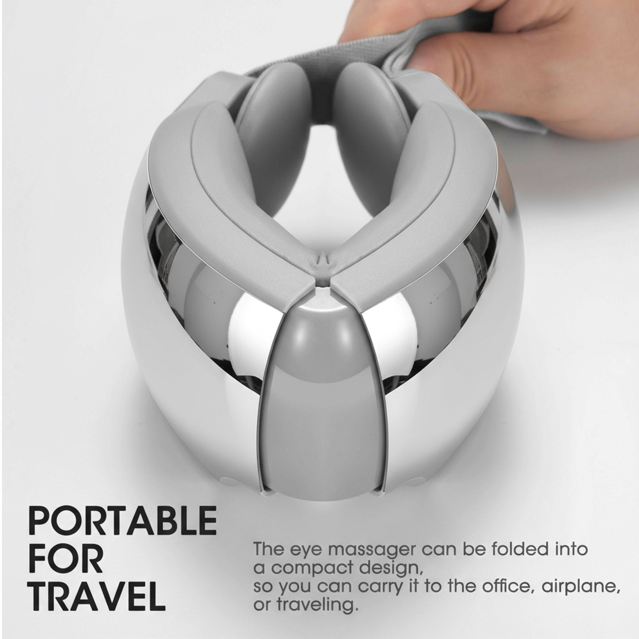 NAIPO MGE - 2302 Eye Massager with Heat & Vibration – 5 Massage Modes and Bluetooth Music - NAIPO