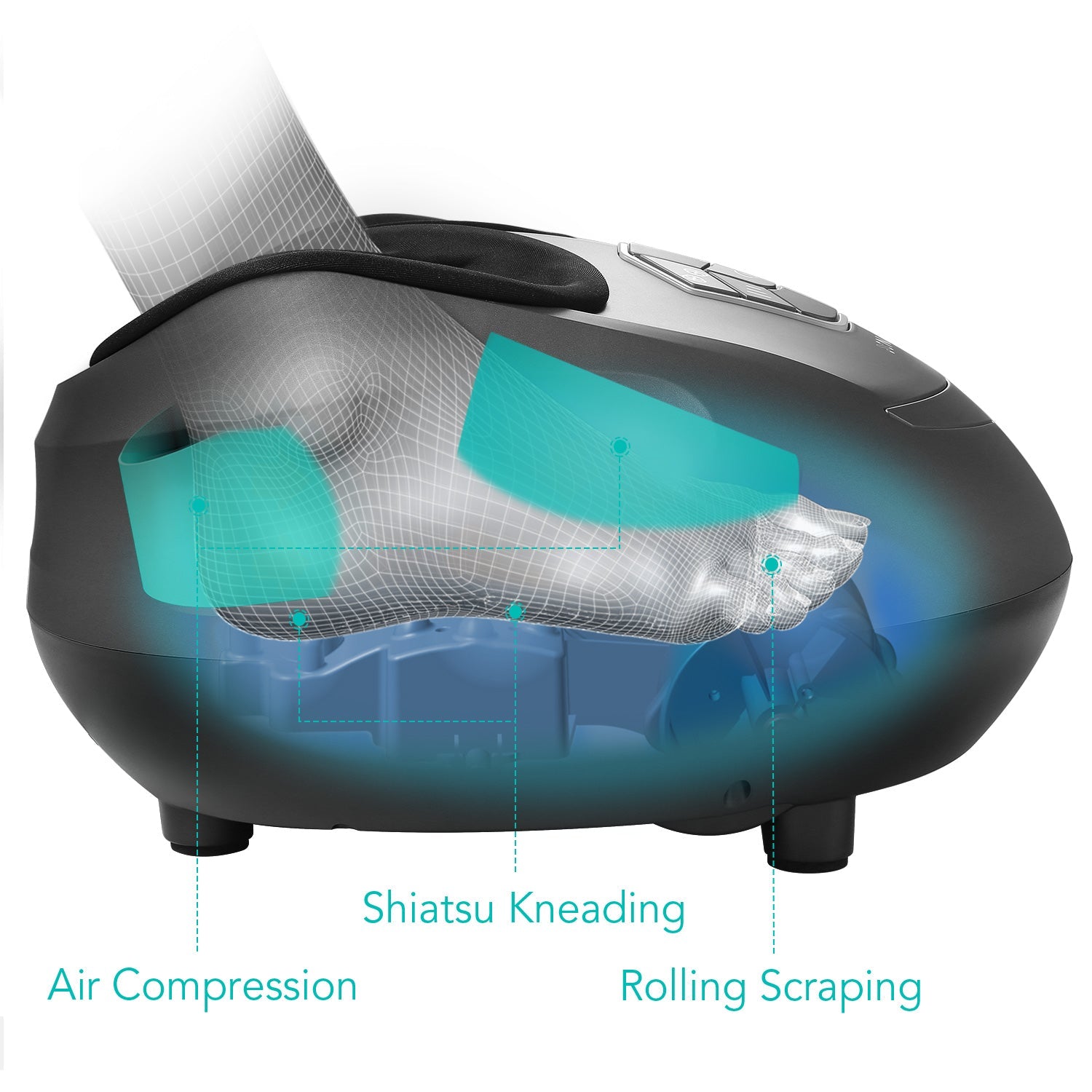 Naipo MGF-836 Foot Massager with Heat and Airbag Massage