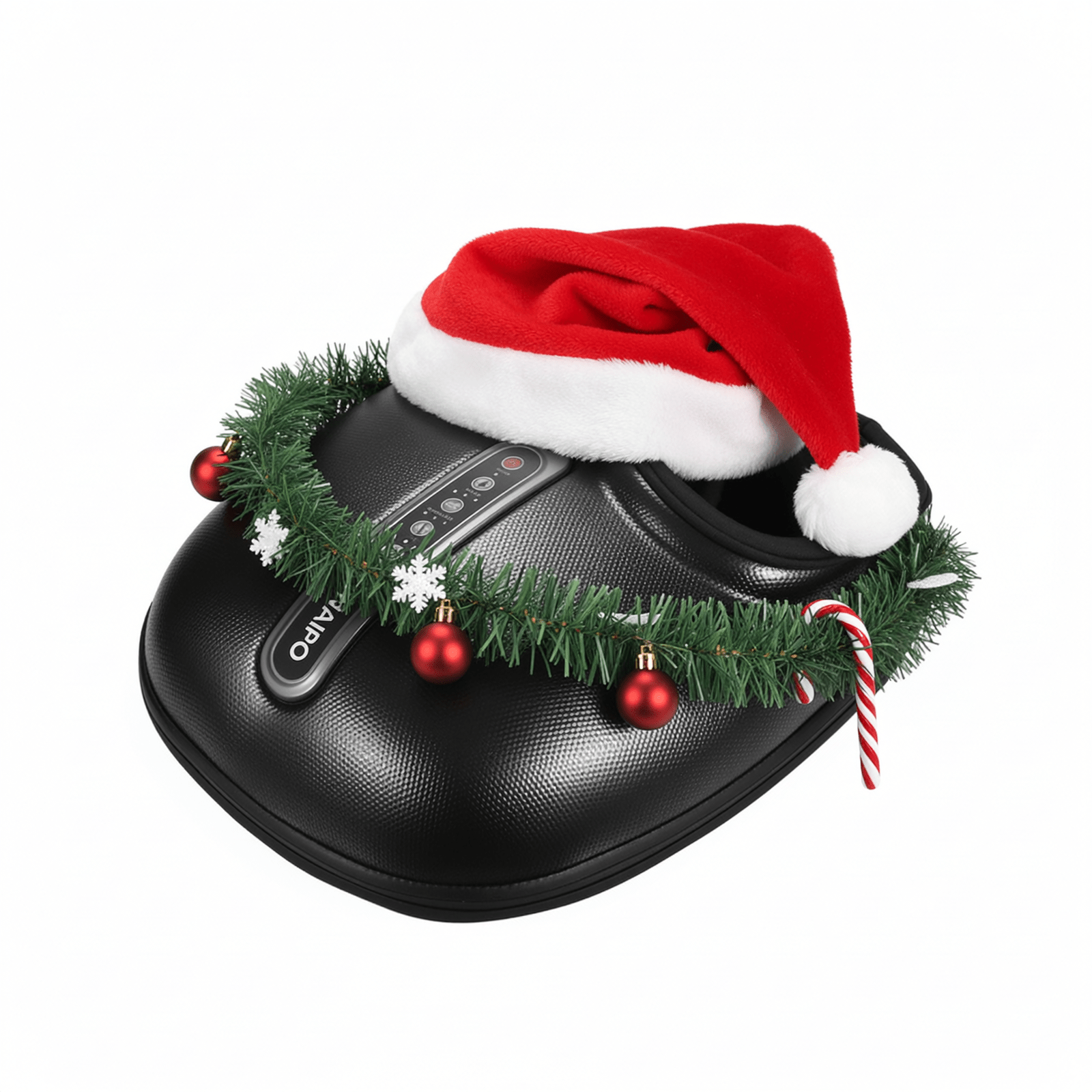 NAIPO MGF - 868 Foot Massager - Black Leather - Wrapped Edition - Christmas Gift for Him/Her - NAIPO