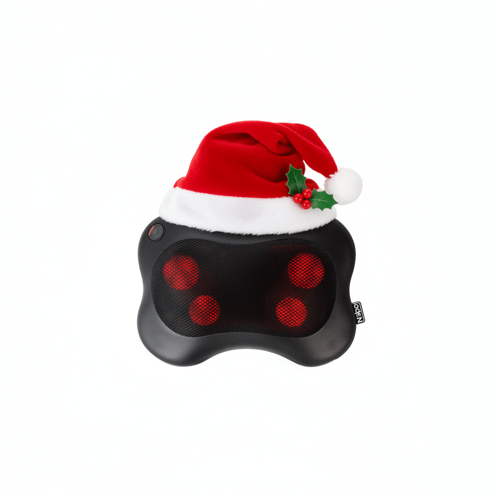 Naipo MGP - 129M Shiatsu Pillow Massager with Heat for Back and Neck (Leather Cover) - Christmas Gift for Him/Her - NAIPO