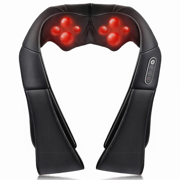 Naipo MGS - 150DC Neck and Shoulder Massager, 3D Deep Tissue Kneading Shiatsu Massager with Heat - NAIPO