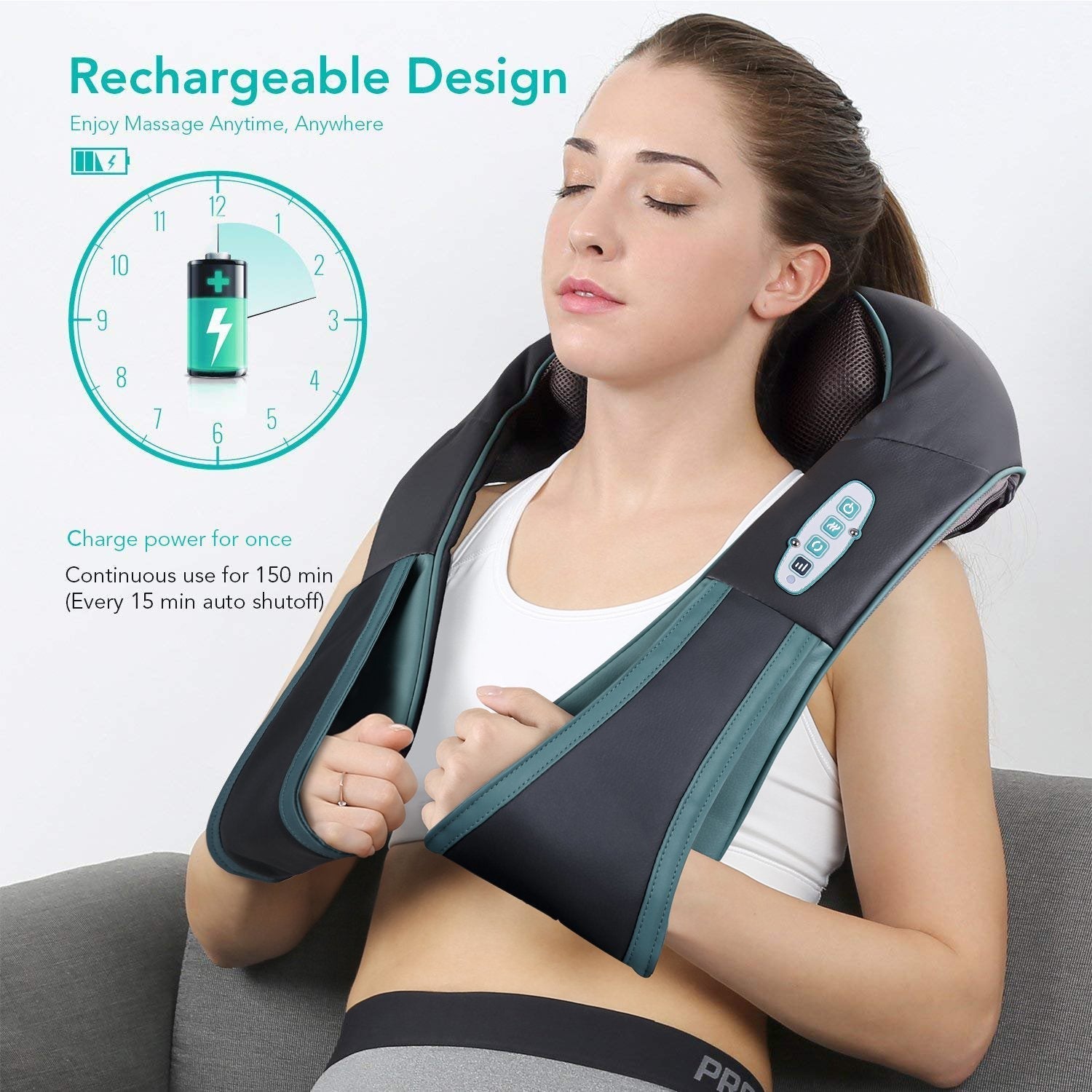 Naipo MGS-N12CS Cordless Shiatsu Neck & Shoulder Massager