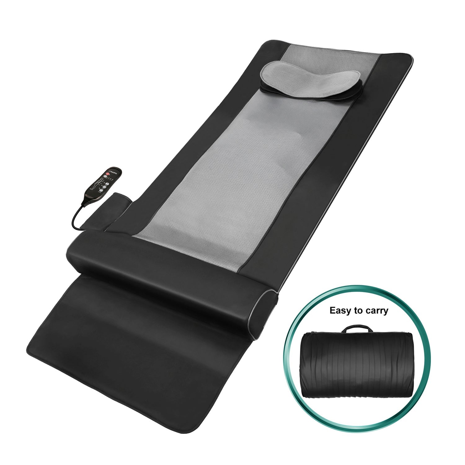 NAIPO MGYM - 8610 Portable Traction Air Yoga Mat with Waist Heated Massage - NAIPO