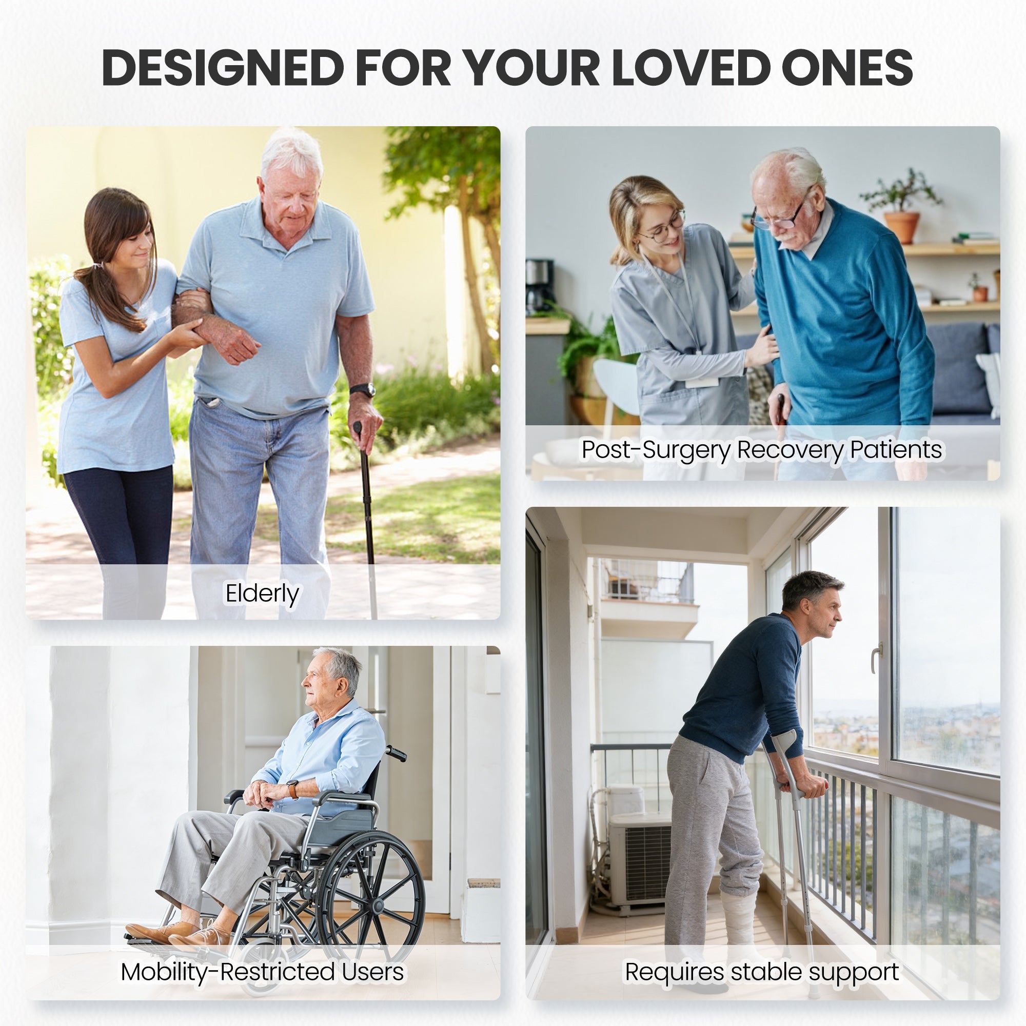 Naipo Narrow Folding Walker for Seniors 3 in 1 Folding Walker with 5 inches Front Wheels Width Adjustable Compact Standard Walker Support Up to 300lbs - NAIPO