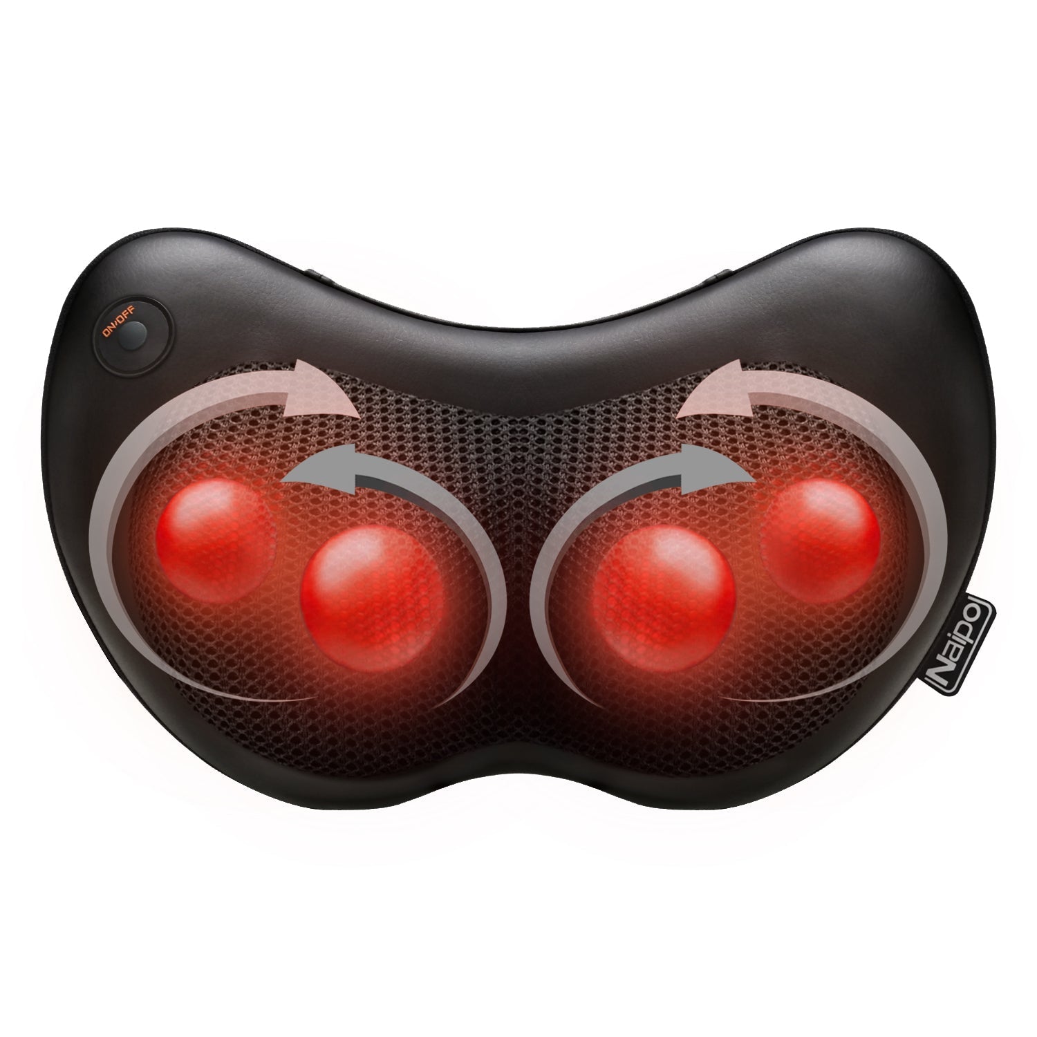Naipo Massage Pillow MGP-129A with Heat Shiatsu Deep Kneading