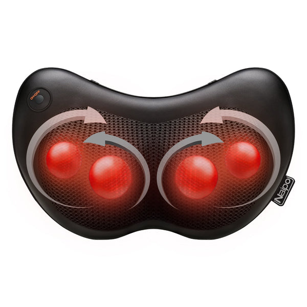 Naipo Massage Pillow MGP-129A with Heat Shiatsu Deep Kneading