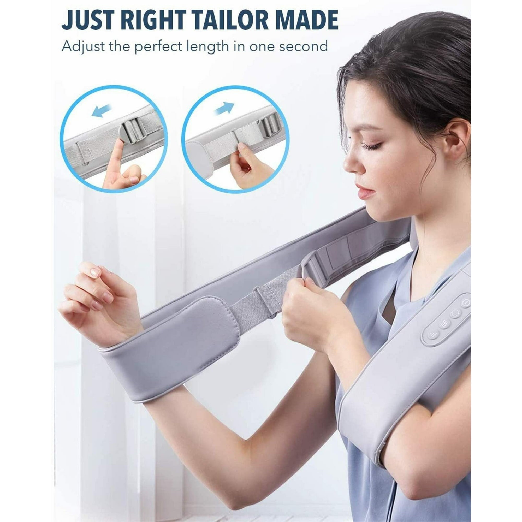 Naipo Neck Massager with Heat, Shiatsu Deep Tissue Kneading for Muscle Pain Relax Relief, Ideal Gift for Men and Women - NAIPO