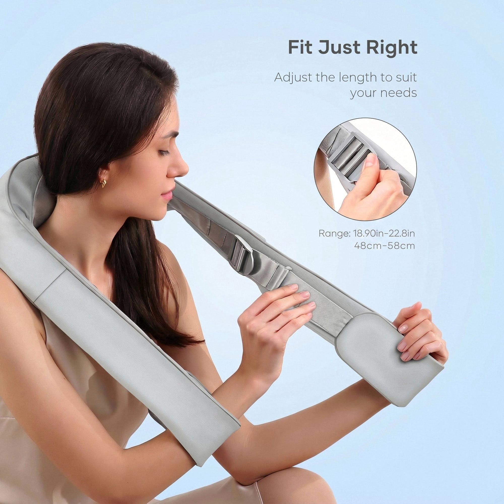 Naipo Neck Massager with Heat, Shiatsu Deep Tissue Kneading for Muscle Pain Relax Relief, Ideal Gift for Men and Women - NAIPO