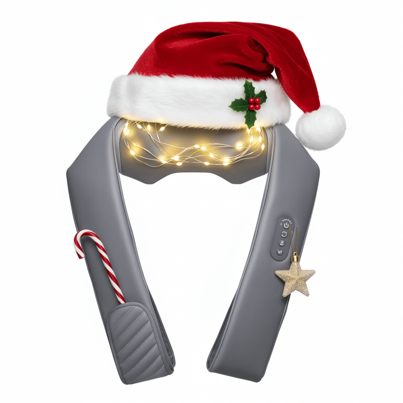 Naipo oCuddle - P1 Cordless Rechargeable Neck Shoulder Massager, Shiatsu Massage - Christmas Gift for Him/Her - NAIPO