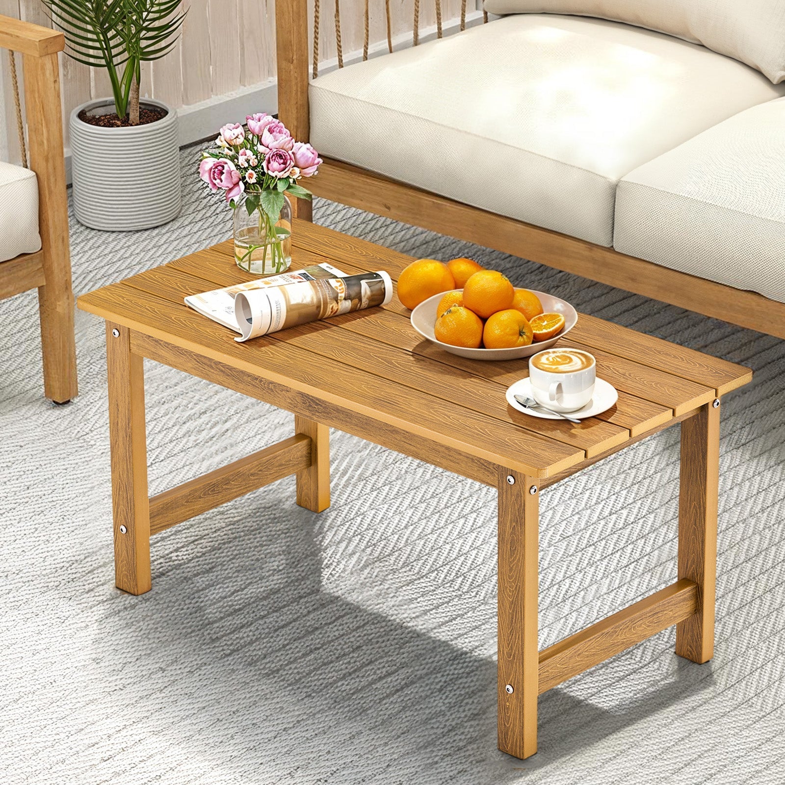 Naipo Outdoor Coffee Table End Side Table 17.8