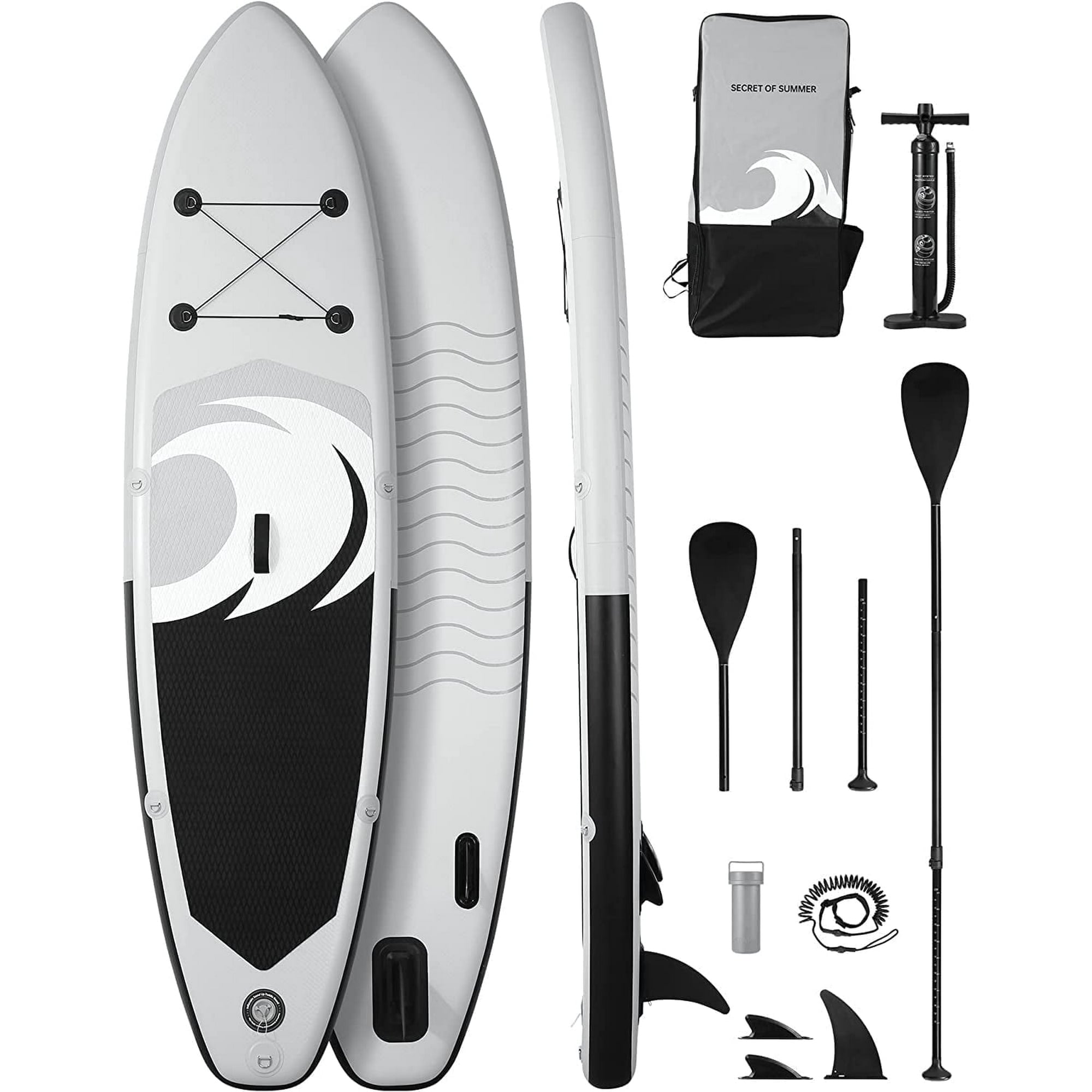 Naipo Paddle Board Inflatable 6in hick Board with Accessories with Fast Pumping for Adults - NAIPO
