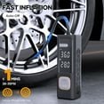 Naipo Tire Inflator 7800mAh Rechargeable Pocket Air Inflator 150 PSI Cordless 1 Min Fast Inflation Auto - Shutoff Pressure Pump for Car Bikes Balls Motorcycles Car Mattress - NAIPO