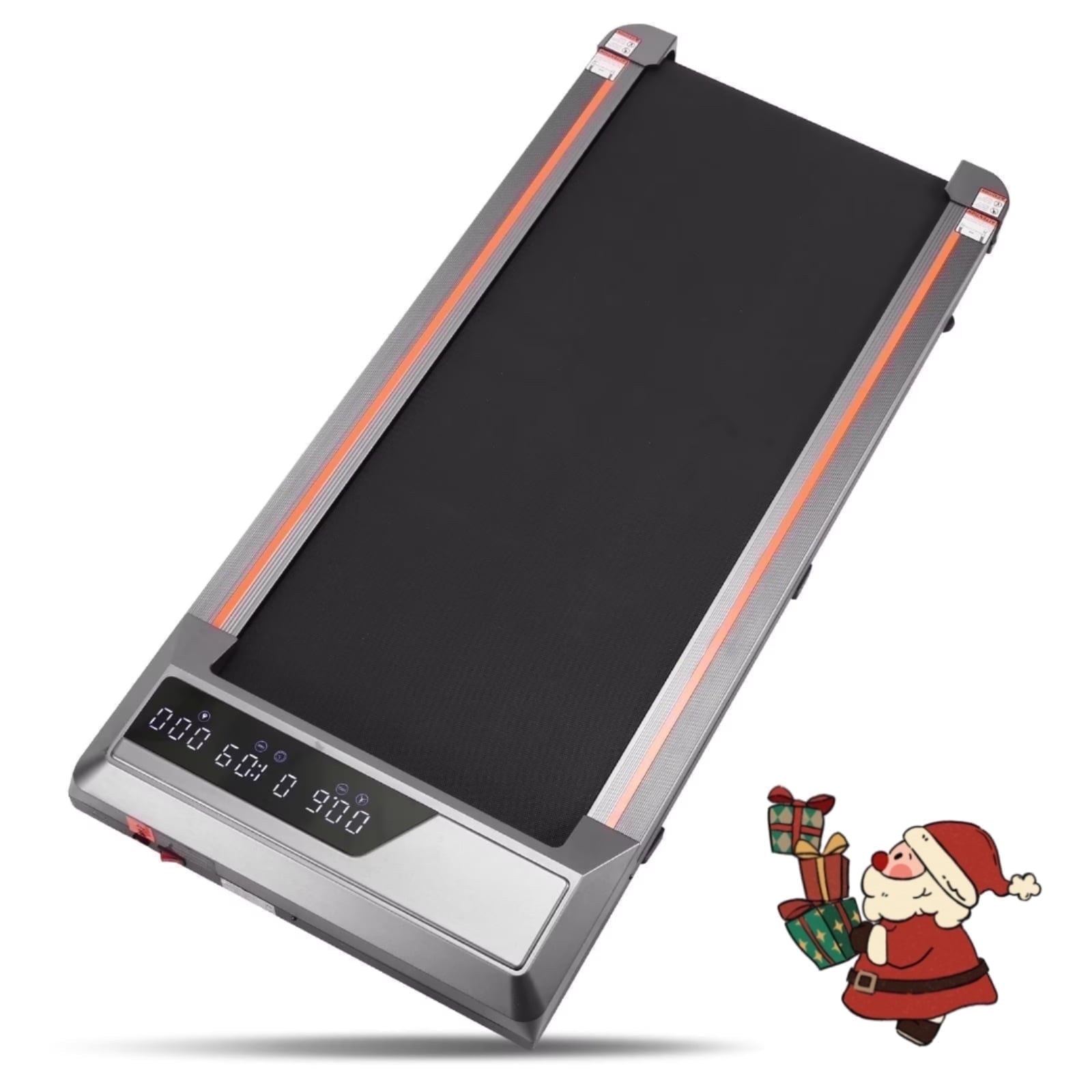 Naipo Treadmill Walking Pad 2.5HP with Large LCD Display Portable Wheels and Max Capacity 265lb for Home Use - NAIPO