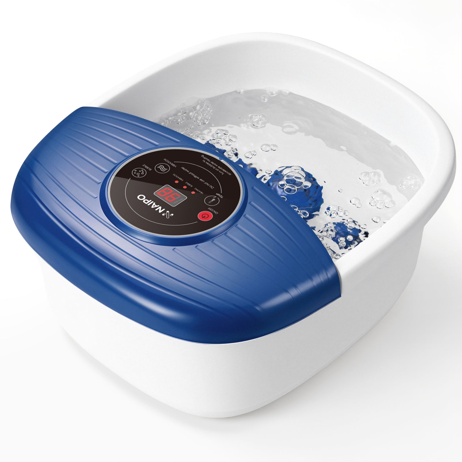 NAIPO XKAM-SPA18 Heated Bubble Foot Spa with Rollers - NAIPO