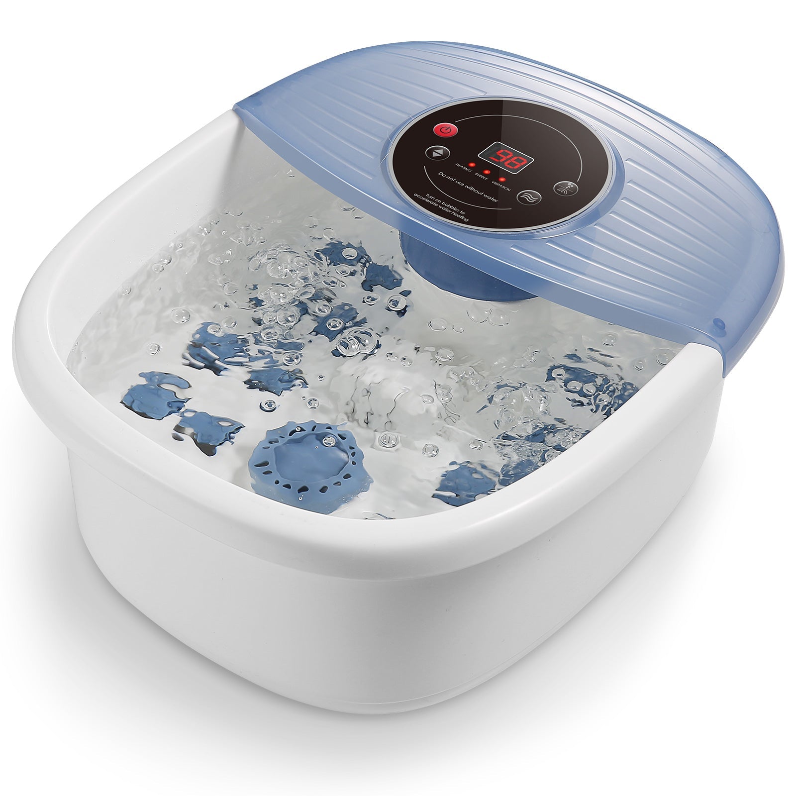 NAIPO XKAM-SPA18 Heated Bubble Foot Spa with Rollers