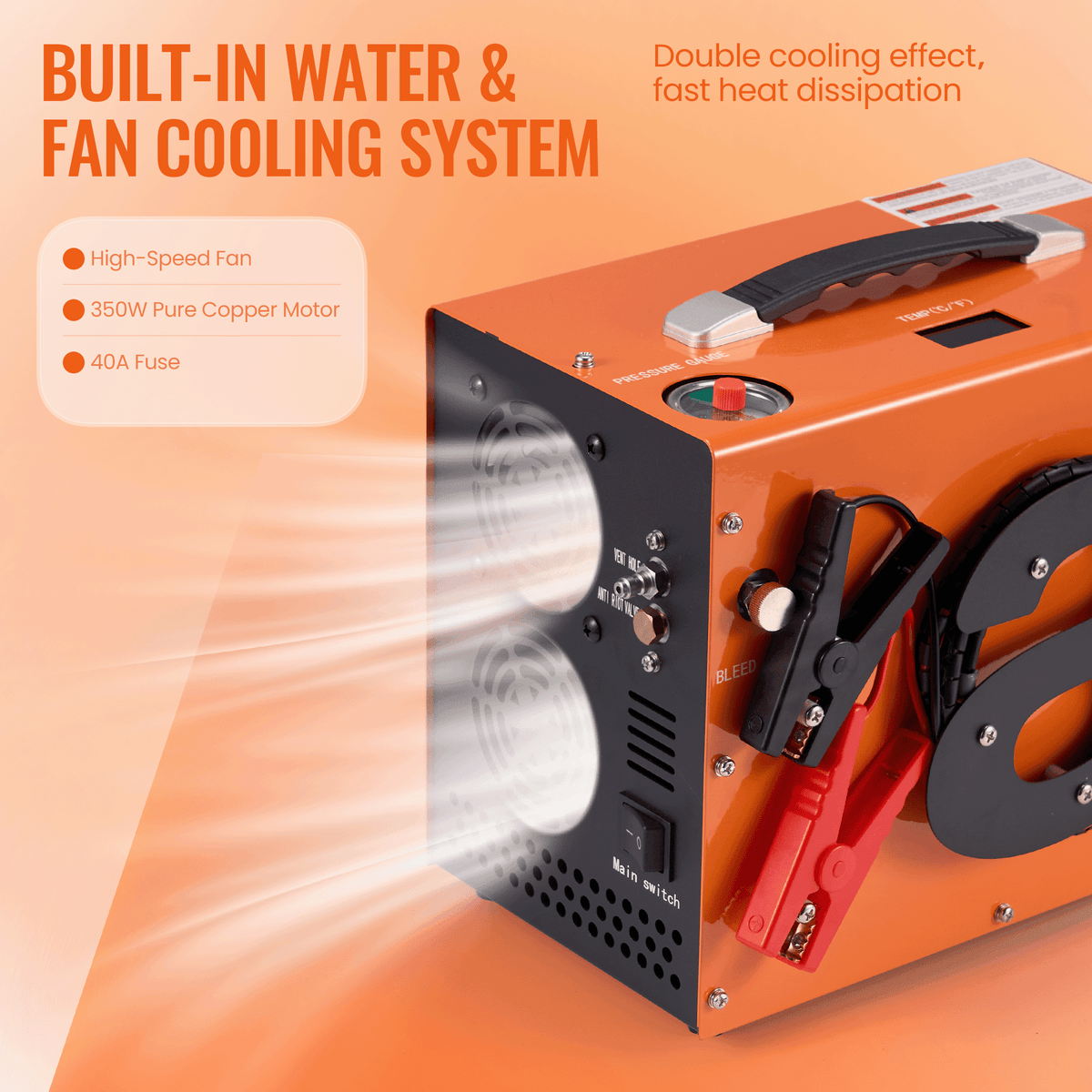 Pcp Portable Compressor PCP Air Compressor 4500PSI Auto Stop PCP Compressor with Water Oil-Fre