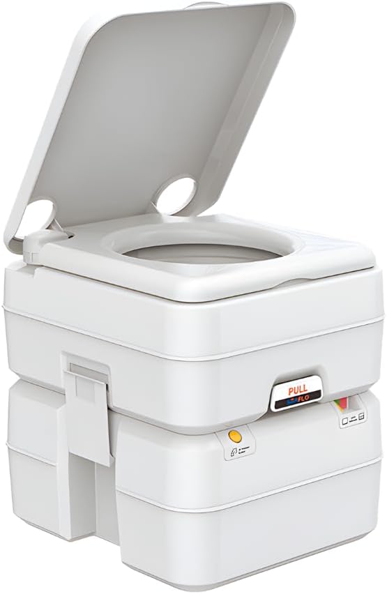 potty camping Portable RV Toilet, Camping Toilet Porta Potty, 5.8 Gallon Detachable