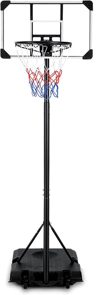 28”Basketball Hoop Basketball Goal 5.8ft-7ft Height Adjustable Basketball Court for Kid & Adult Indoor Outdoor Use