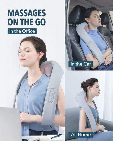 NAIPO Shoulder Massager with Adjustable Heat and Straps  oCuddle C1