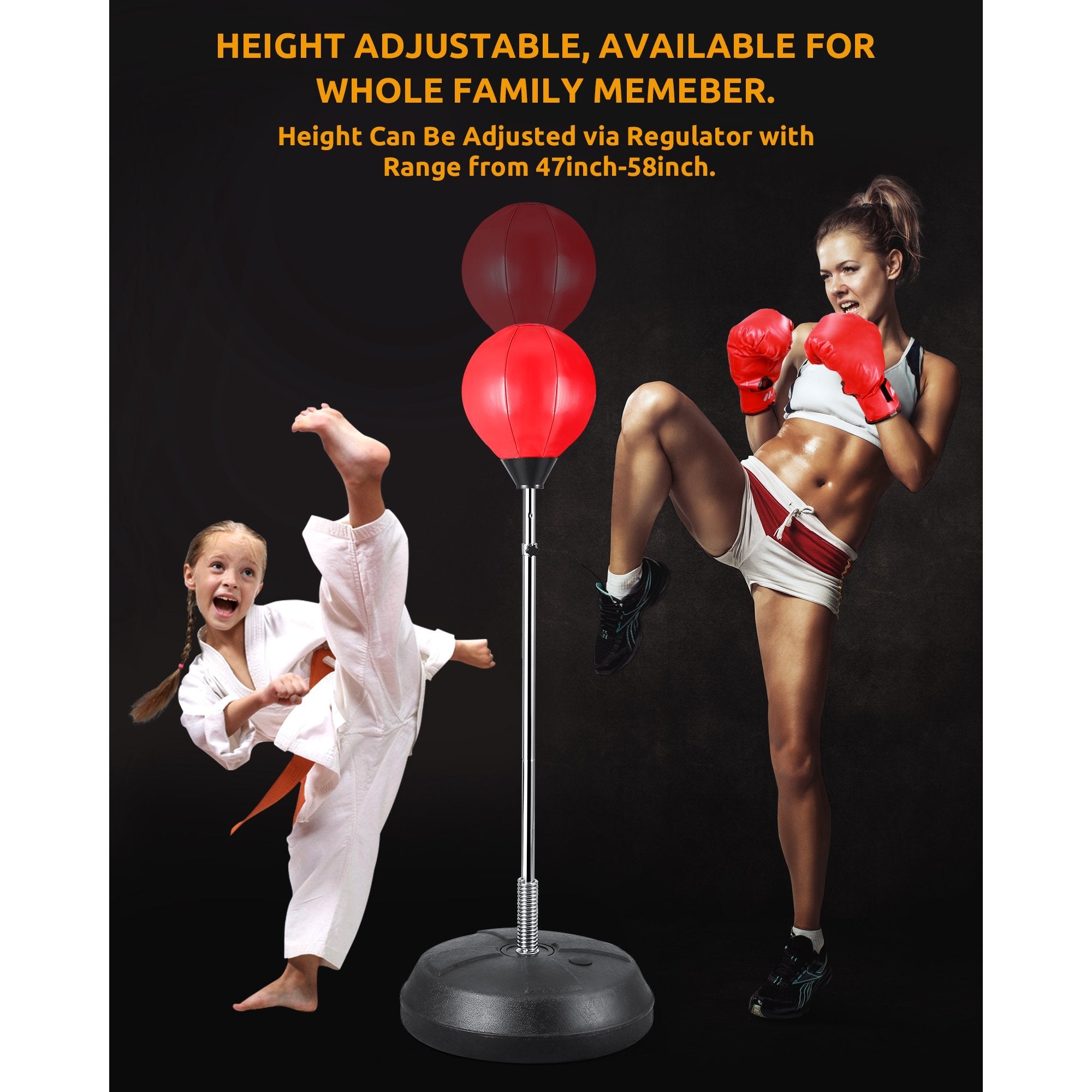 Adjustable Punching Bag Stands Kids & Adults