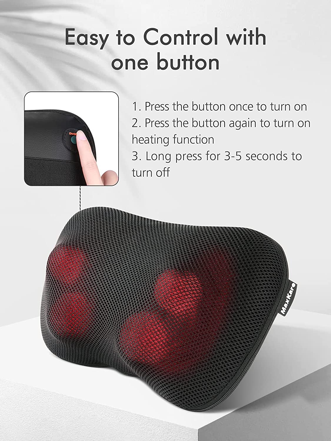 Back Massager Neck Massager Massage Pillow With Heat--Wholesale--US - NAIPO