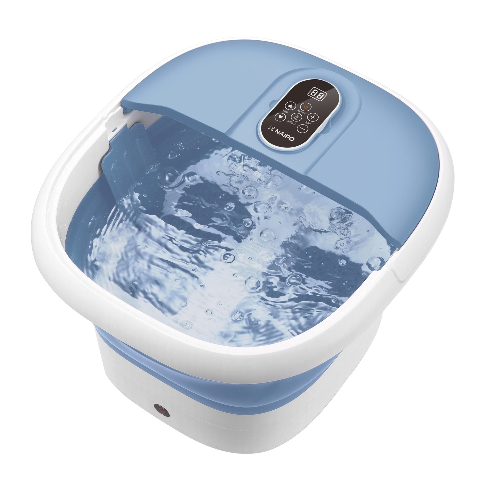 NPFT-SPA02 Collapsible Foot Spa with Massage Rollers, Heat, and Bubbles