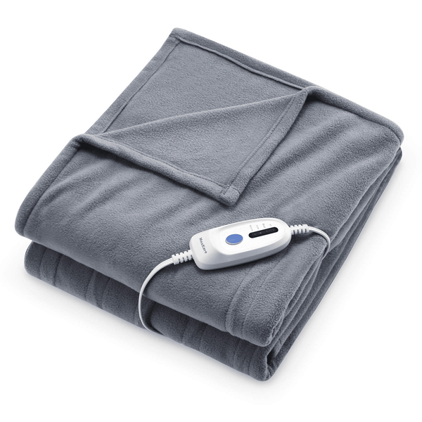 Electric Heated Blanket Full Size 77'' x 84'' Heated Throw for Whole Body Warming & Extra Large Size, 4 Heating Levels and 10H Auto-Off with Overheating Protection - Grey--Wholesale--US - NAIPO
