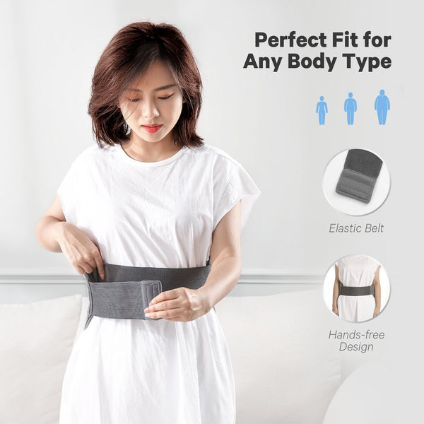 Electric Heating Pad for Lower Back & Shoulder & Abdomen, Large Waist Wrap Belt with Adjustable Flexible Straps,4 Heat Settings & 2 Hours Auto Off--Wholesale--US - NAIPO