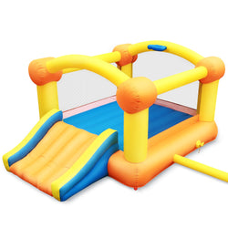 Gasky Inflatable Bounce House 12 x 9 x 5.7 FT Large Bouncing Area W Slide, Blower, Oxford & PVC , Repair Patches, Storage Bag for Ages 3-8 Years Kids Outdoor - NAIPO