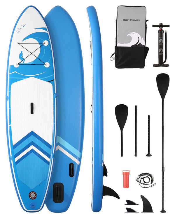 Inflatable Paddle Board Stand Up Paddle Board SUP 6 inches Thick Board With SUP Accessories & Carry Bag & Fast Pumping for Adults & Youth for Paddling Surfing Fishing Yoga - NAIPO