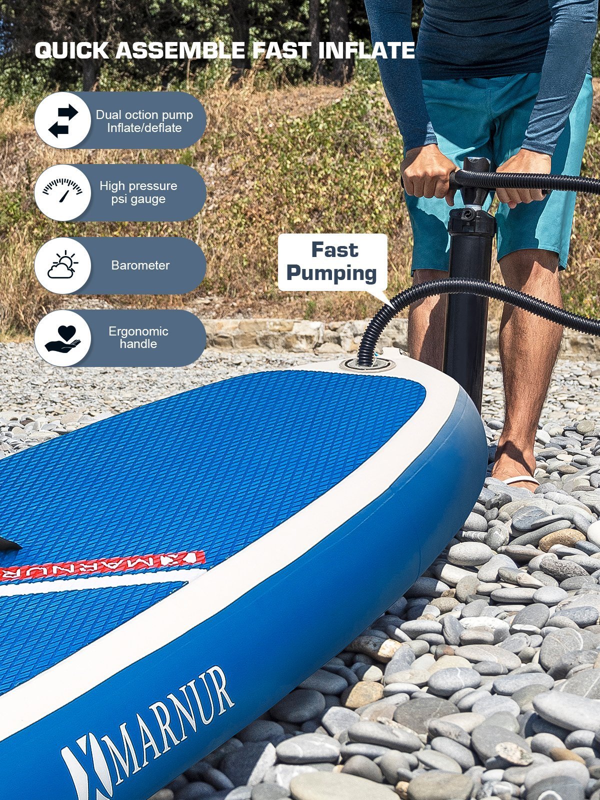 Inflatable Stand Up Paddle Board 2021 Latest Upgrade 30" SUP Board Set, Inflatable, 350 Lbs, Non-Slip Deck, Paddle Surfboard, Paddle, Pump, Backpack--Wholesale--US - NAIPO