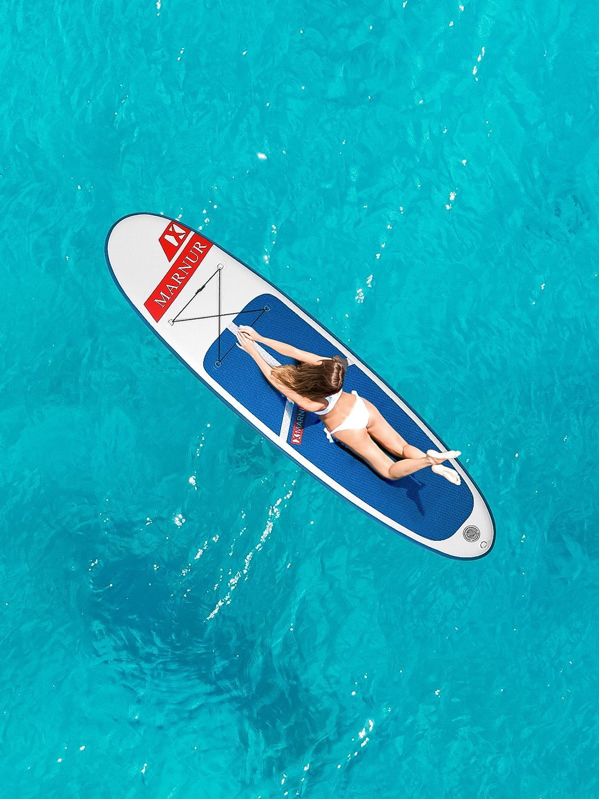 Meander 10'6" Inflatable Stand Up Paddle Board (iSUP) - Ultra-Light, Includes Pump, Bag, Paddle & Leash, Non-Slip Deck For All Skill Levels