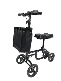 Knee Scooter Steerable Knee Walker Crutch Alternative with Dual Braking System - NAIPO
