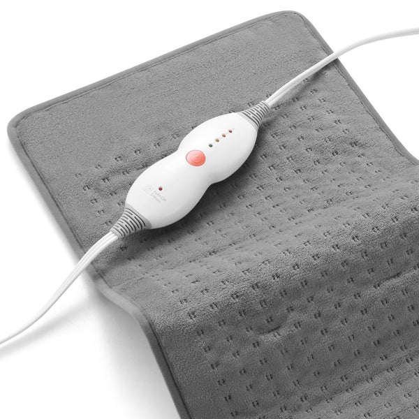 Large 12" x 24" Size Heating Pad with 3 Heat Settings and 2 Hour Auto shut off, Iron Grey--Wholesale--US - NAIPO