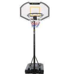 MARNUR Basketball Hoop Portable Basketball Goal Basketball System 35"x23.6" Backboard with Adjustable Height and Removable Wheels Outdoor/Indoor for Kids/Youth/Teenagers - NAIPO