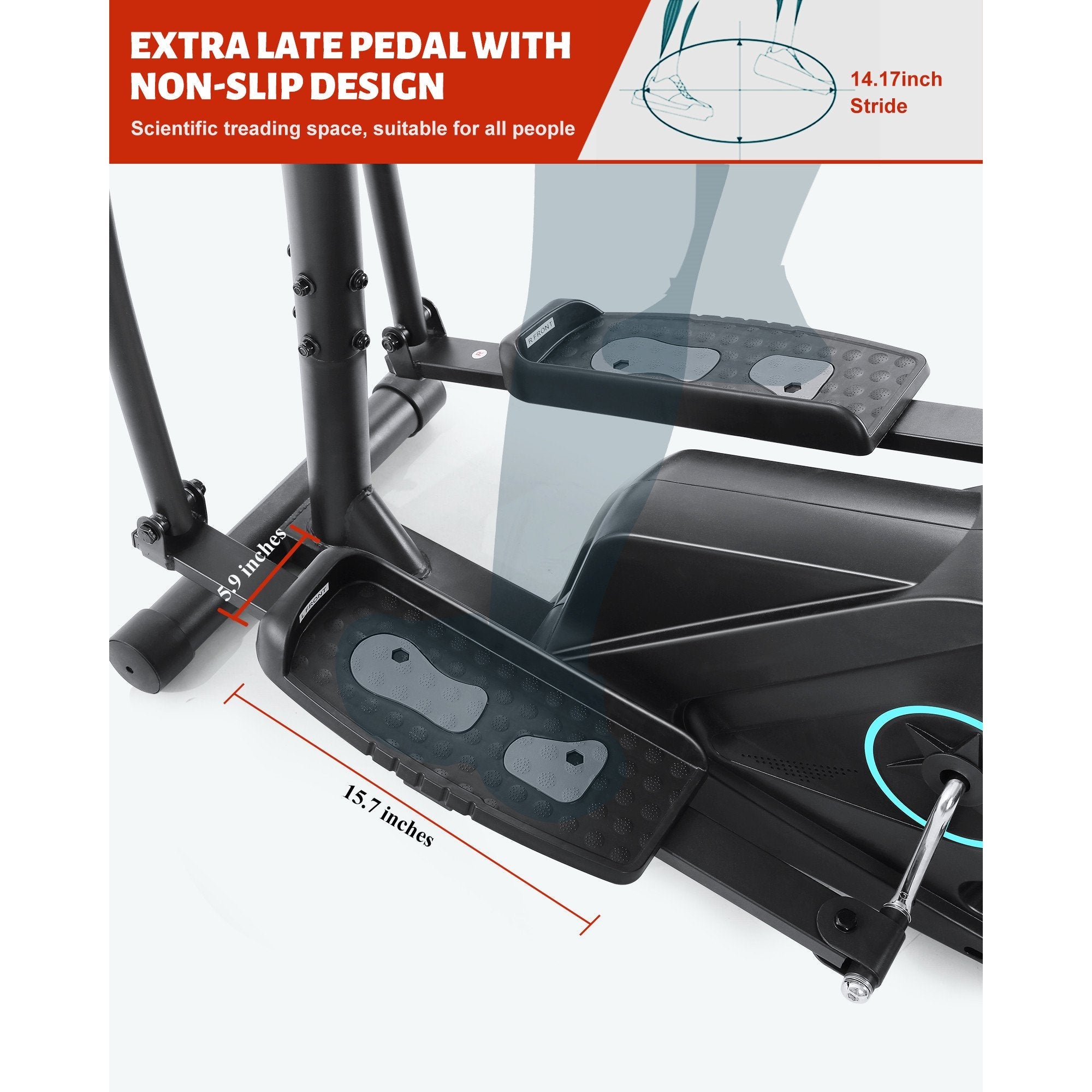 MARNUR Elliptical Training Machine 8 Levels Resistance Adjust