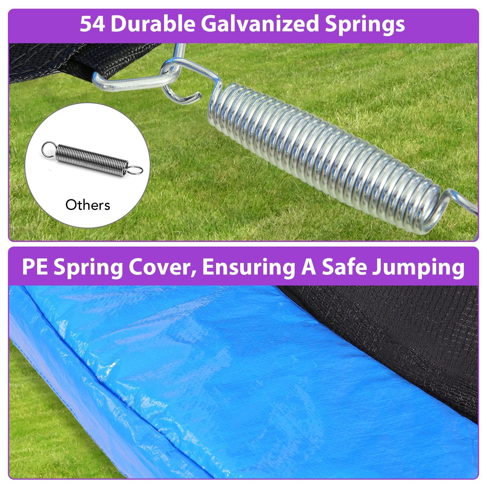 MaxKare 10 FT Trampoline with Safety Enclosure and Ladder - Recreation Trampoline for Kids or Adults Combo Bounce in Outdoor & Backyards. - NAIPO