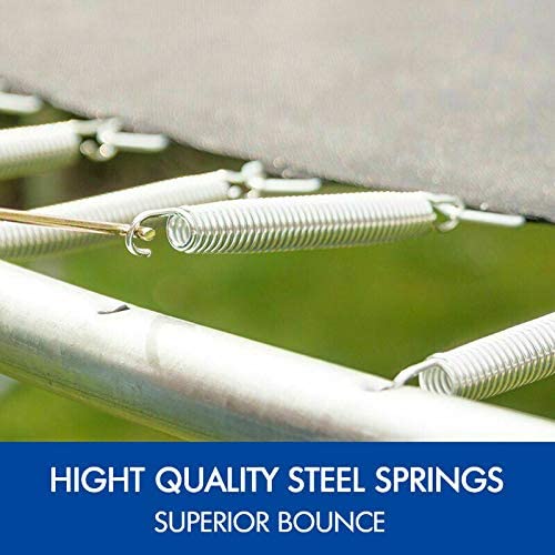 8 FT Trampoline with Enclosure Safety Net & Spring Cover, Indoor Outdoor Use, 300 LBS Weight Capacity
