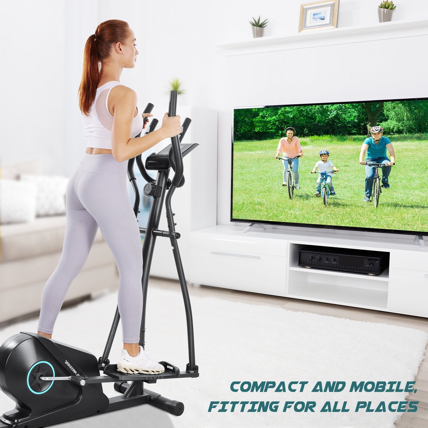 MaxKare Elliptical Machine Home LCD Exercise Elliptical Trainers NAIPO