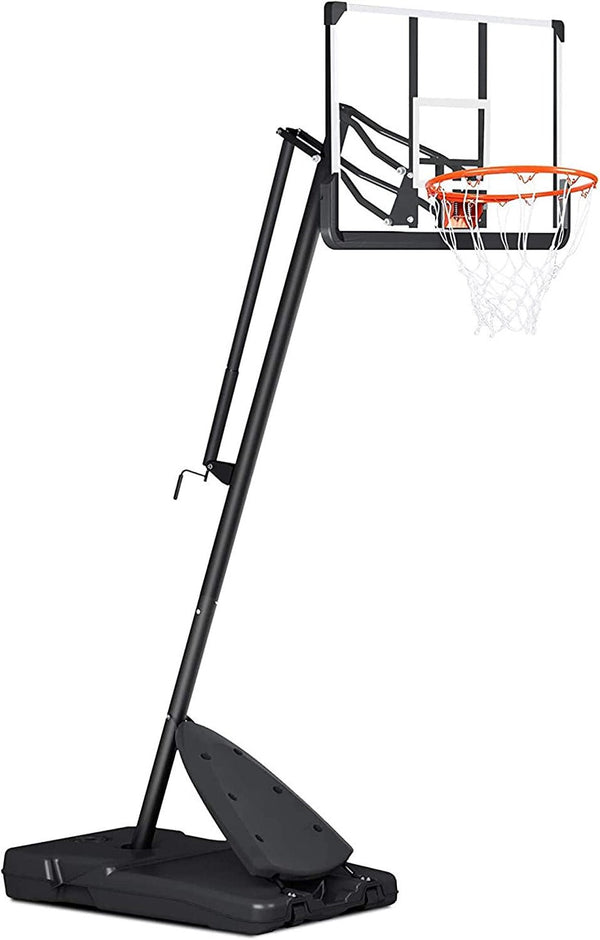 MaxKare Portable Basketball Hoop Outdoor 7.5 - 10 Ft. Adjustable Basketball Goal Basketball System Basketball Equipment with 54 In. Backboard and Wheels for Adult Kids Family Indoor and Outdoor - NAIPO