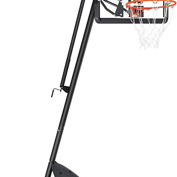 Portable Basketball Hoop Outdoor 7.5 - 10 Ft. Adjustable Basketball Goal Basketball System Basketball Equipment with 54 In. Backboard and Wheels for Adult Kids Family Indoor and Outdoor