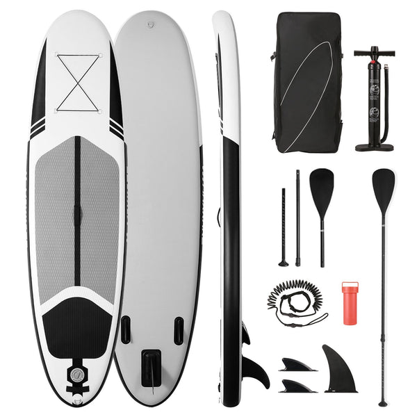 MaxKare Stand Up Paddle Board 10'30''6'' Inflatable SUP with Premium Paddleboard & Bi-Directional Pump & Backpack Portable for Youth Adult Have Fun in River, Oceans, Lakes - NAIPO